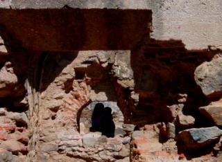 Ruins of Santa Clara church and convent in Antigua, Guatemala
